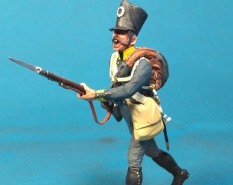 Prussian line infantry, Painted Napoleonic miniature 1/30 Scale, Napoleonic figurine, Tin soldier, Napoleonic Wars, Lead figure VID SOLDIERS