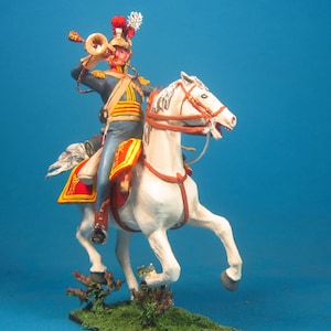 British Horse Guard, Napoleonic figure 1/30 Scale 60 mm, Painted metal toy soldier, Napoleonic Wars, Napoleonic miniature VID SOLDIERS