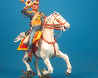 British Horse Guard, Napoleonic figure 1/30 Scale 60 mm, Painted metal toy soldier, Napoleonic Wars, Napoleonic miniature VID SOLDIERS