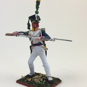 Napoleonic Polish infantry, Napoleonic figure 1/30 Scale 60 mm, Painted tin toy soldier, Napoleonic Wars, Napoleonic miniature VID SOLDIERS