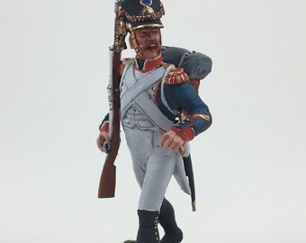 French 18th Line infantry regiment, 60 mm 1/30 High quality Metal figure, Napoleonic Wars, Painted toy soldiers, Tin miniature VID SOLDIERS