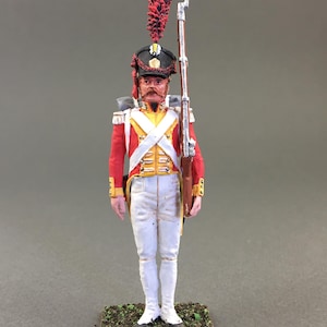 Napoleonic tin soldier 60 mm, Life Grenadier Guard Regiment, Painting napoleonic miniature, Napoleonic Wars, Collectible figure VID SOLDIERS