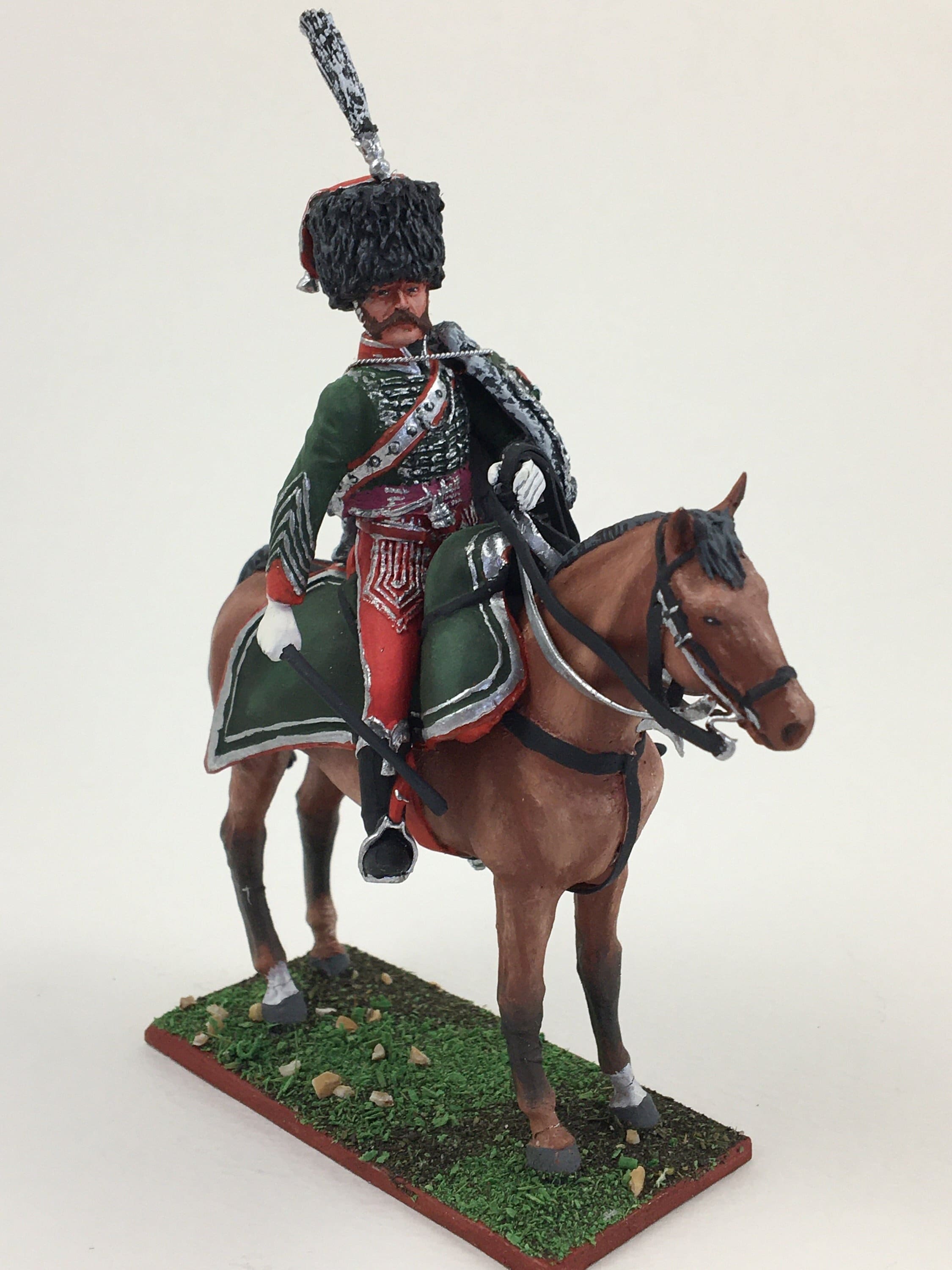 French Hussars Colonels Napoleonic Tin Soldier 1 30 Scale