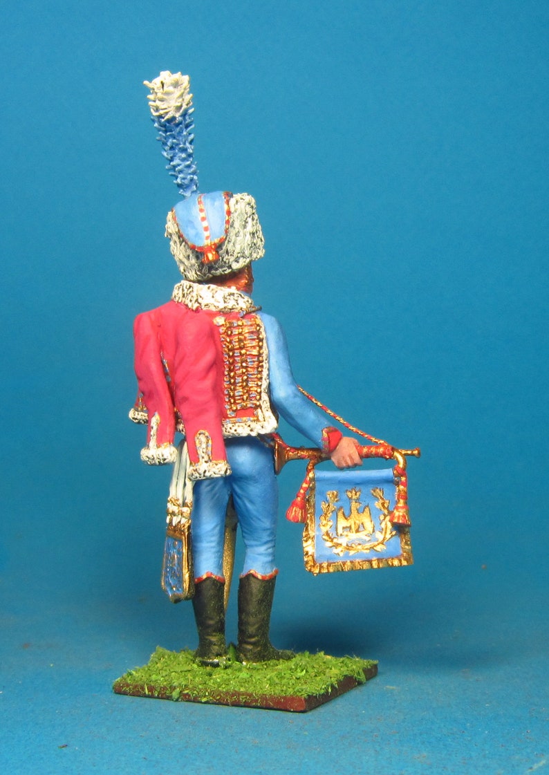 French Guard mounted artillery, Napoleonic Wars Painted figure 1/30 Scale, Toy soldier, Napoleonic miniature, Metal figurine VID SOLDIERS image 2