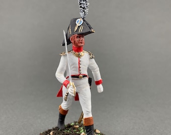 Napoleonic tin soldier 1/30 Scale 60 mm, Guard Grenadiers of Westphalia, Painted sculpture, Napoleonic Wars, Collectible figure VID SOLDIERS