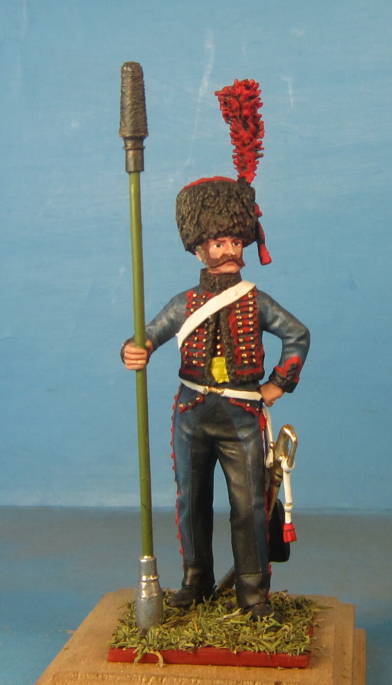 French Guard mounted artillery, Napoleonic Wars Painted figure 1/30 Scale, Toy soldier, Napoleonic miniature, Metal figurine VID SOLDIERS 36-008 Gunner