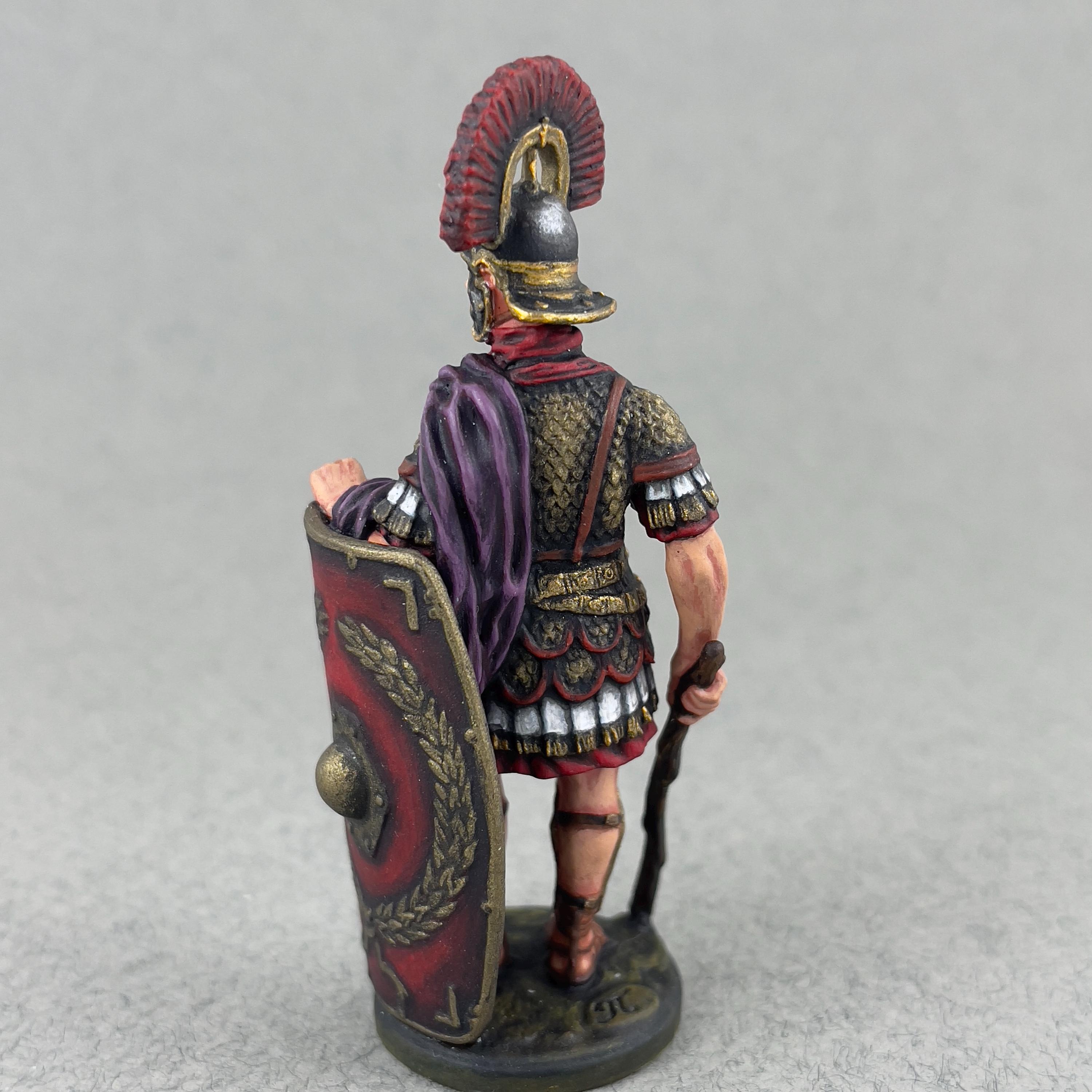 手描きのローマ百人隊長ミニチュア54mm、古代ローマの兵士の置物