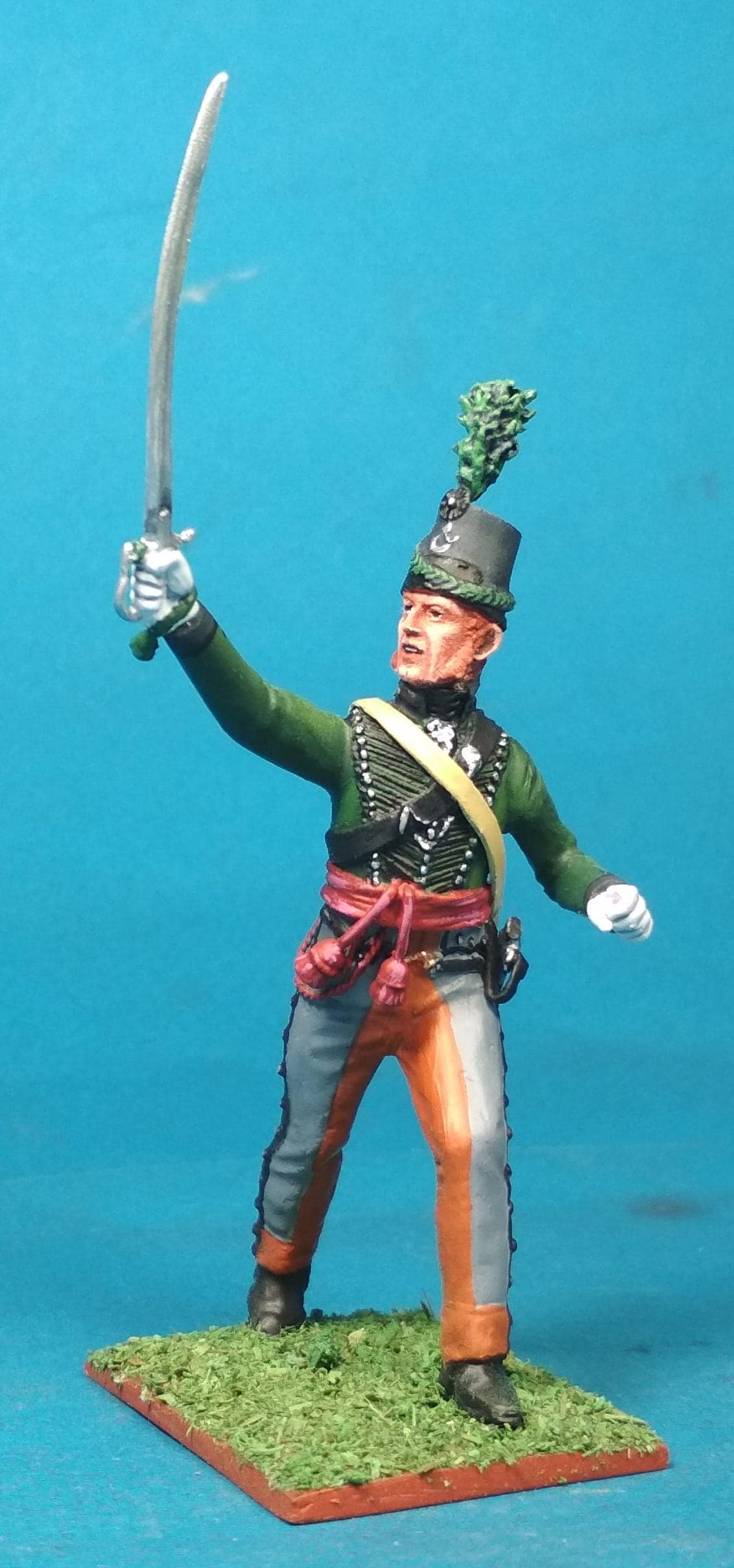 Napoleonic British 95th Rifles, Painted Tin Toy Soldier 60 Mm 1/30 ...