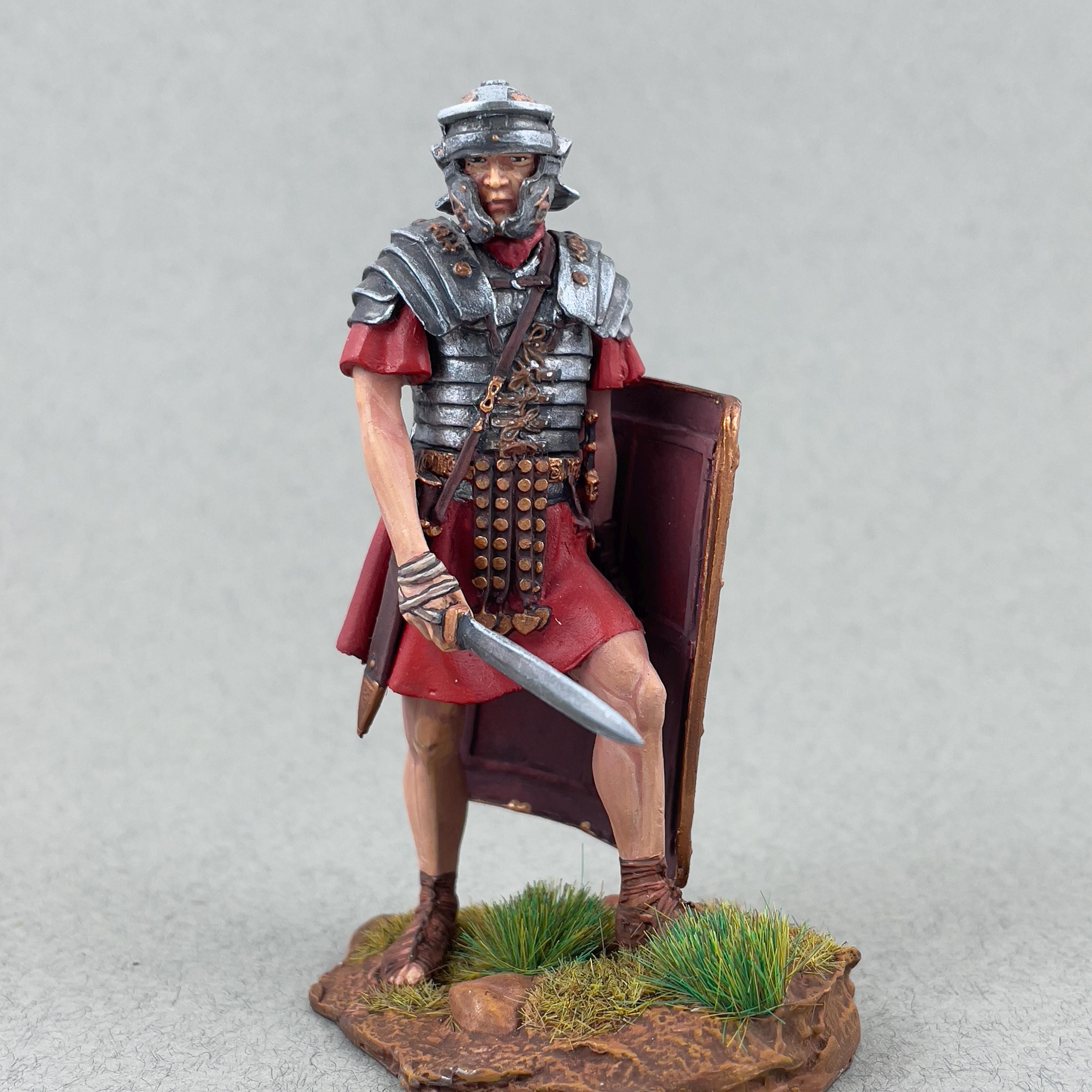 Figurine Ancienne W. GERMANY - Légionnaire Romain ? Modèle 3 - Plastique Peint - Occasion