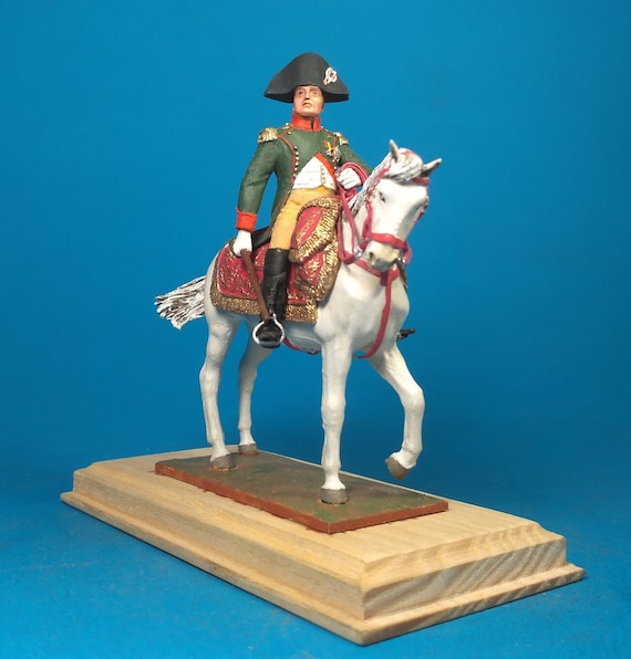 アンティーク ナポレオン ミニチュア絵画 ルイ・ダヴィッド 「ナポレオン」 6号 立体複製名画 【5％ポイント還元