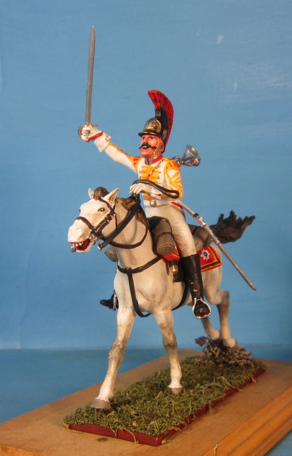 Soldat étain Peint – Lieutenant De Garde à Cheval – Échelle 1:32 (54mm) – Attica Miniatures