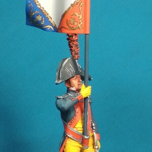 Figurine Del Prado - Porte-drapeau Infanterie Légère Française 1809 - 54mm