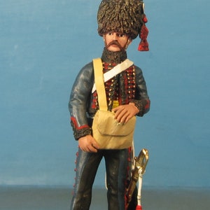 French Guard mounted artillery, Napoleonic Wars Painted figure 1/30 Scale, Toy soldier, Napoleonic miniature, Metal figurine VID SOLDIERS 36-006 Gunner