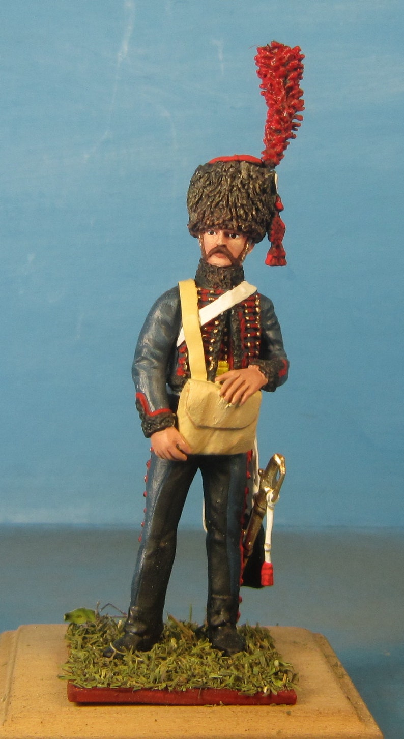 French Guard mounted artillery, Napoleonic Wars Painted figure 1/30 Scale, Toy soldier, Napoleonic miniature, Metal figurine VID SOLDIERS 36-006 Gunner