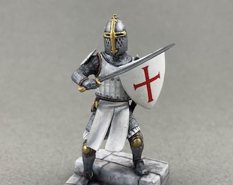 ブリキの兵隊 コレクション品 攻撃するフランス騎士、XV c. 54 mm 中世