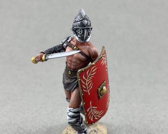 ブリキの兵隊 コレクター向け ローマ剣闘士 セクトール 54 mm 古代