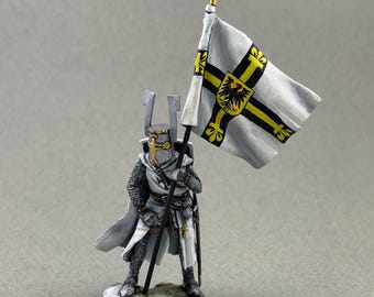 ブリキの兵隊 コレクション品 攻撃するフランス騎士、XV c. 54 mm 中世