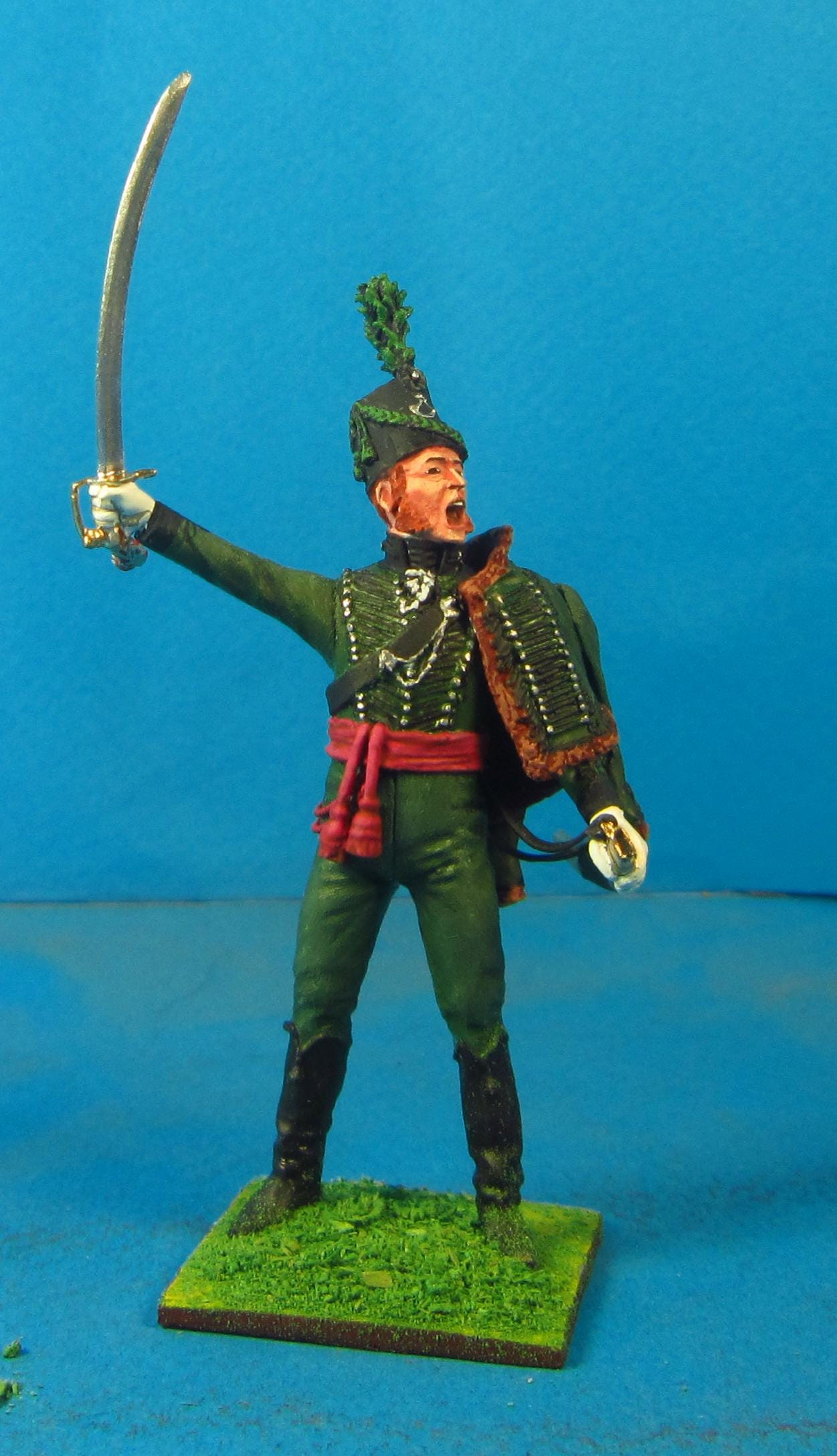 Napoleonic British 95th Rifles, Painted Tin Toy Soldier 60 Mm 1/30 ...