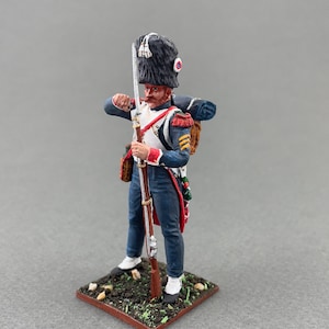 Napoleonic tin soldier 1/30 Scale 60 mm, French Imperial Guard Foot chasseurs, Napoleonic painted figure, Historical miniature VID SOLDIERS