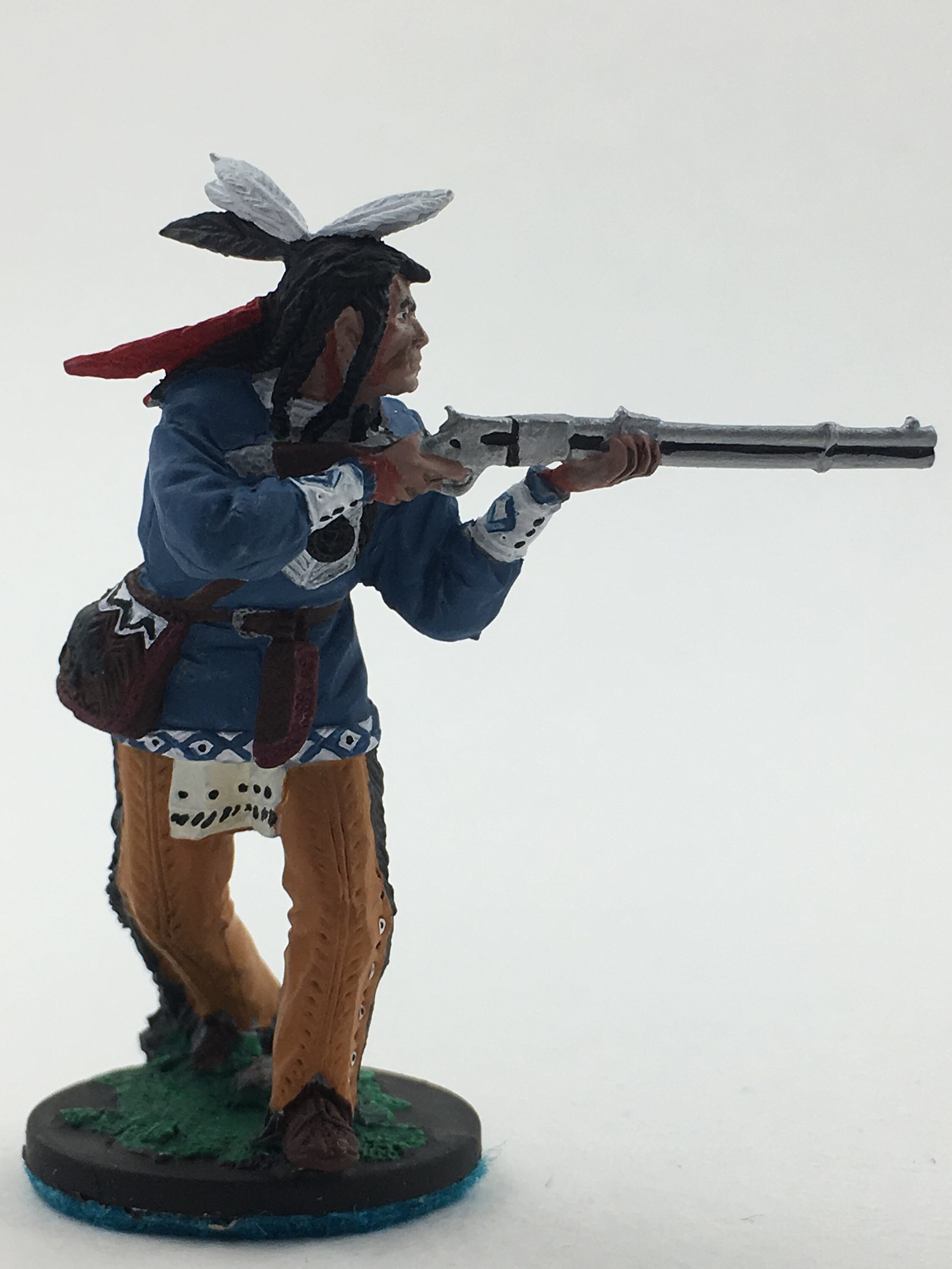 EE.UU. nativo americano con un arma siglo 19 54 mm figura | Etsy