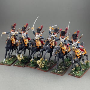 French Guard horse grenadiers, Napoleonic toy soldier 1/30 Scale, Napoleonic figure, Tin soldier, Painted historical miniature VID SOLDIERS