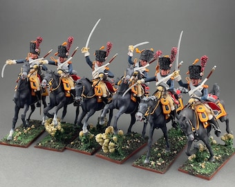 French Guard horse grenadiers, Napoleonic toy soldier 1/30 Scale, Napoleonic figure, Tin soldier, Painted historical miniature VID SOLDIERS