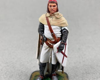 ブリキの兵隊 コレクション品 攻撃するフランス騎士、XV c. 54 mm 中世