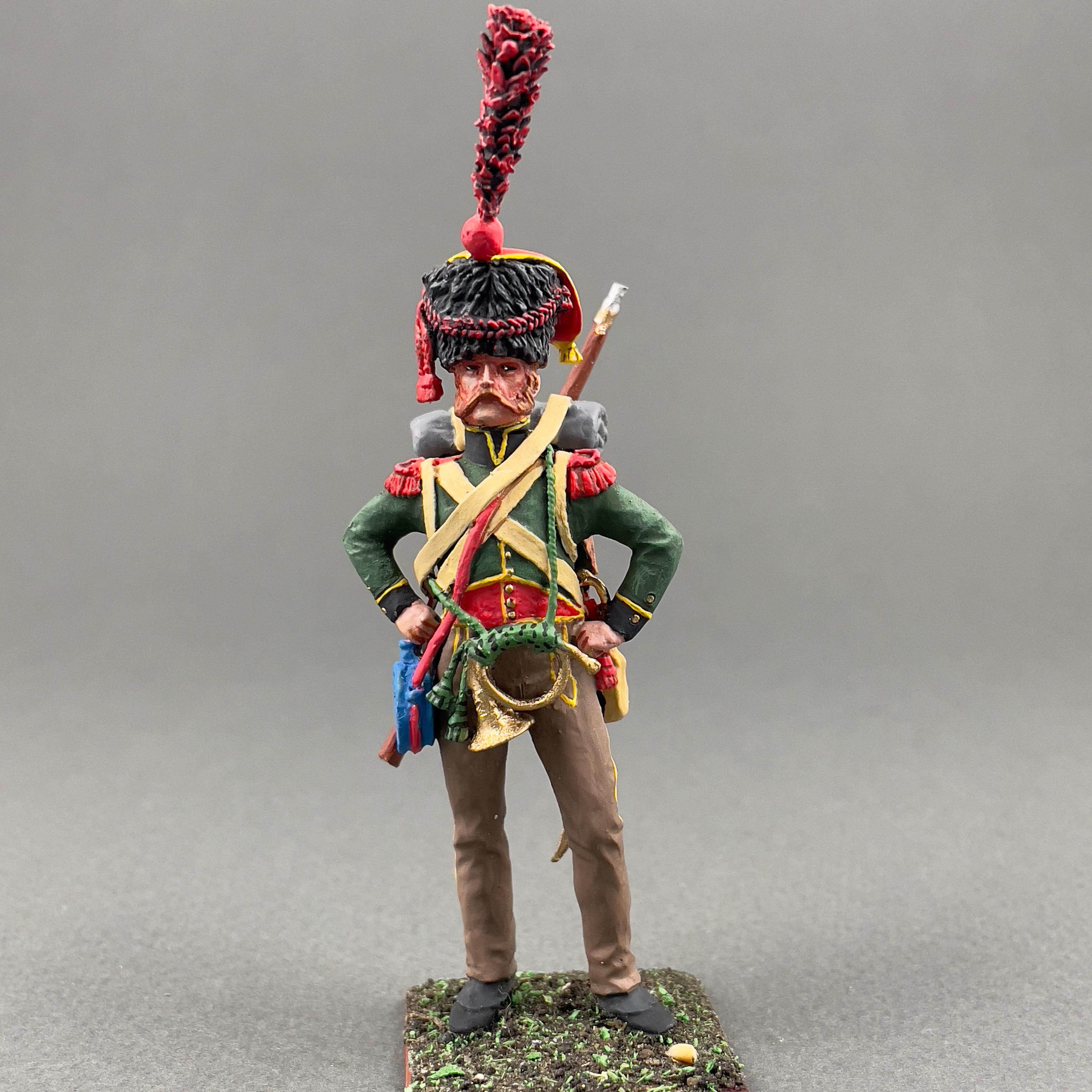 OPO 10 - Set De 2 Figuras Soldados Napoleónicos A Escala 1/32, Dragón Granadero, 60 Mm, Colección DEL PRADO
