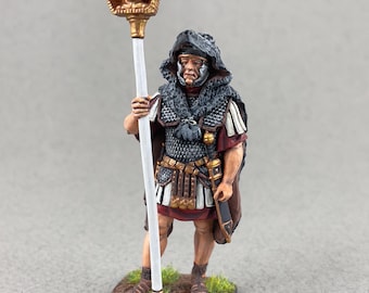 Soldat En Étain Peint 54 Mm - Draconarius Romain - Guerres Daces - Masterclass