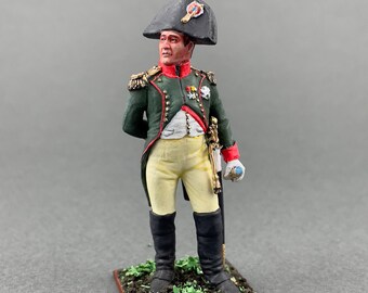 Ręcznie malowany ołowiany żołnierzyk Napoleona Bonaparte, 60 mm, historyczna miniatura VID SOLDIERS