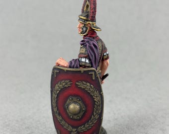 手描きのローマ百人隊長ミニチュア54mm、古代ローマの兵士の置物