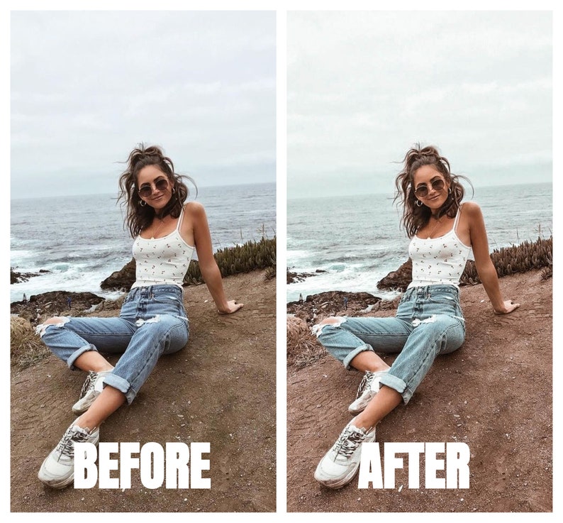 4 Mobile Lightroom Presets Vsco Filters Iphone Presets Etsy