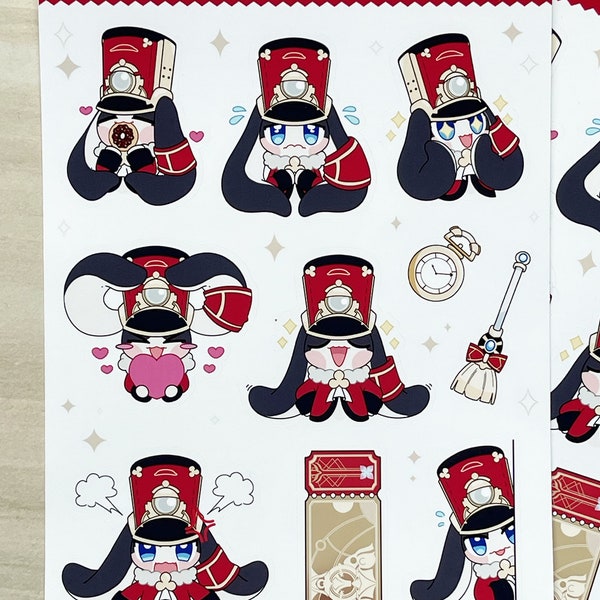 Honkai Star Rail Pom Pom Sticker Sheet