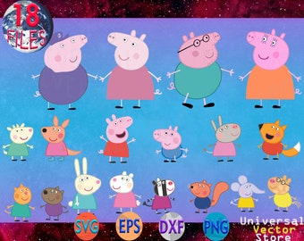 Download Peppa pig vector digital files Svg eps png Instant ...