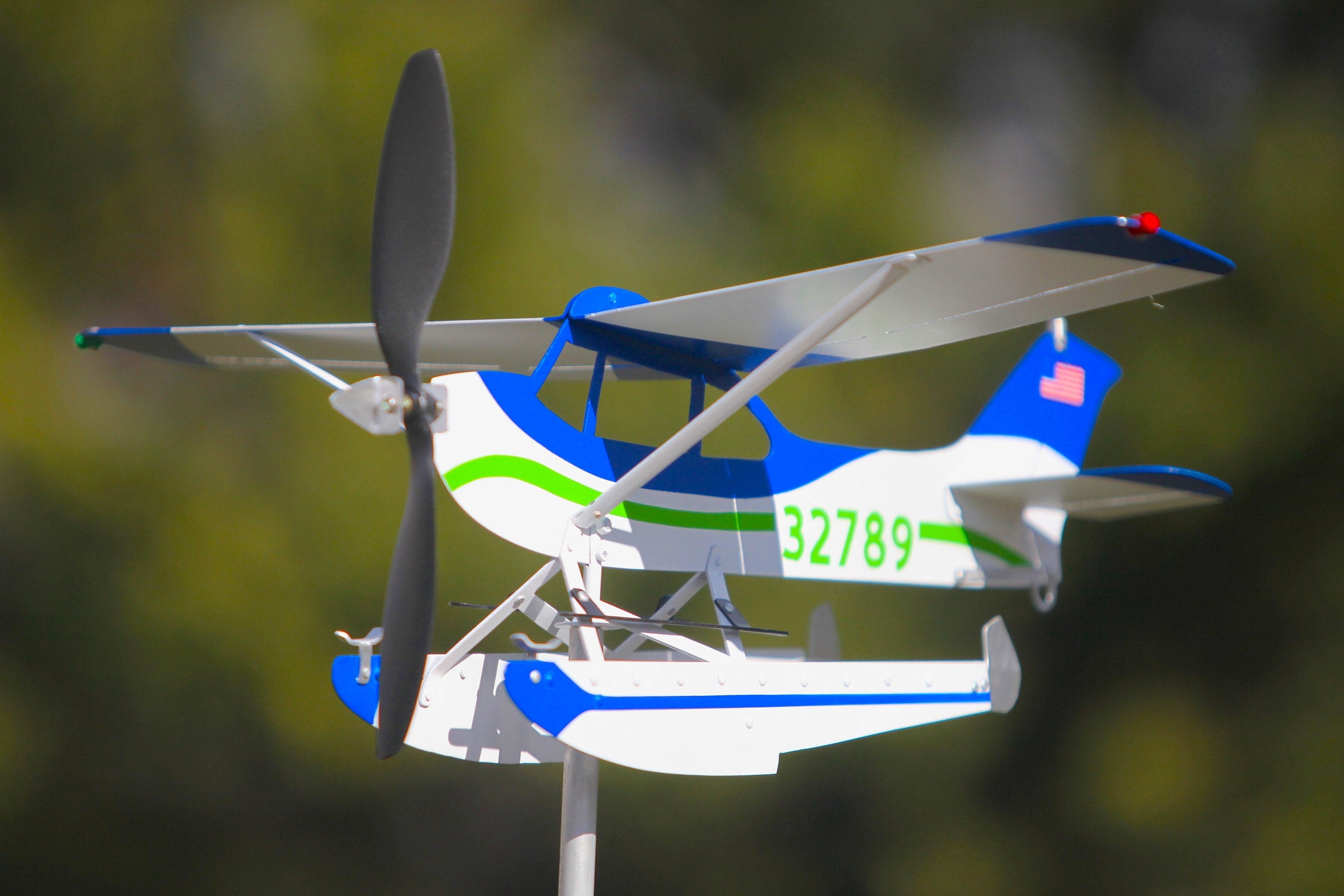 Cessna 172 or 182 Float Plane Airplane Weathervane, Windmill, Whirligig ...