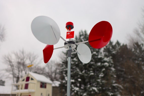 Handmade Aluminum Kinetic Wind Spinner, Whimsical Yard Art