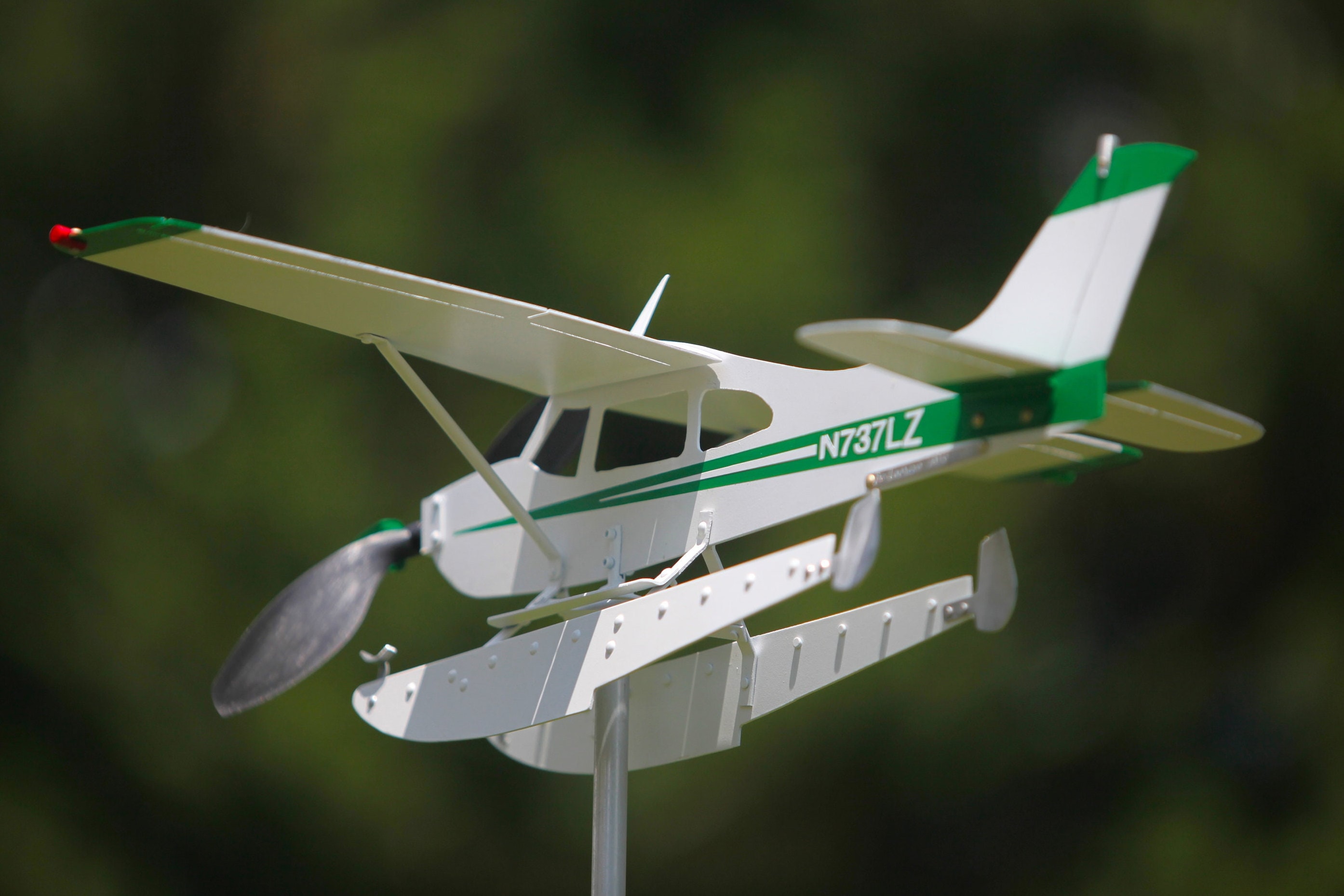 Cessna 172 or 182 Float Plane Airplane Weathervane, Windmill, Whirligig ...