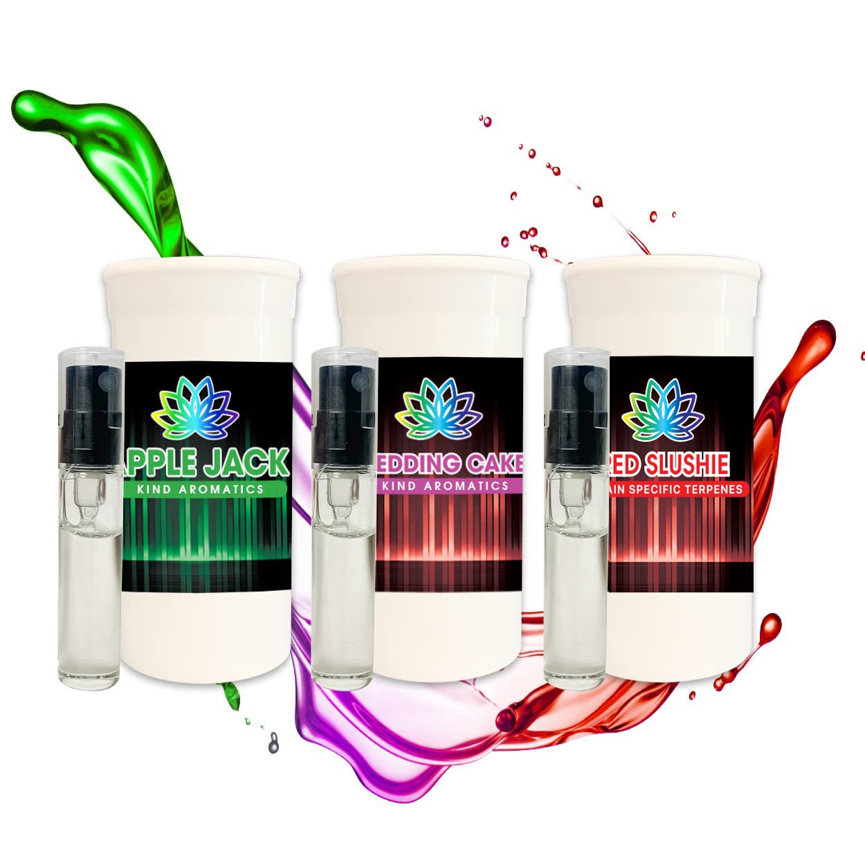 Kind Terpenes - Spray Set of 3 - Urban Collection #2 Strain Specific Terpene 3ML x 3