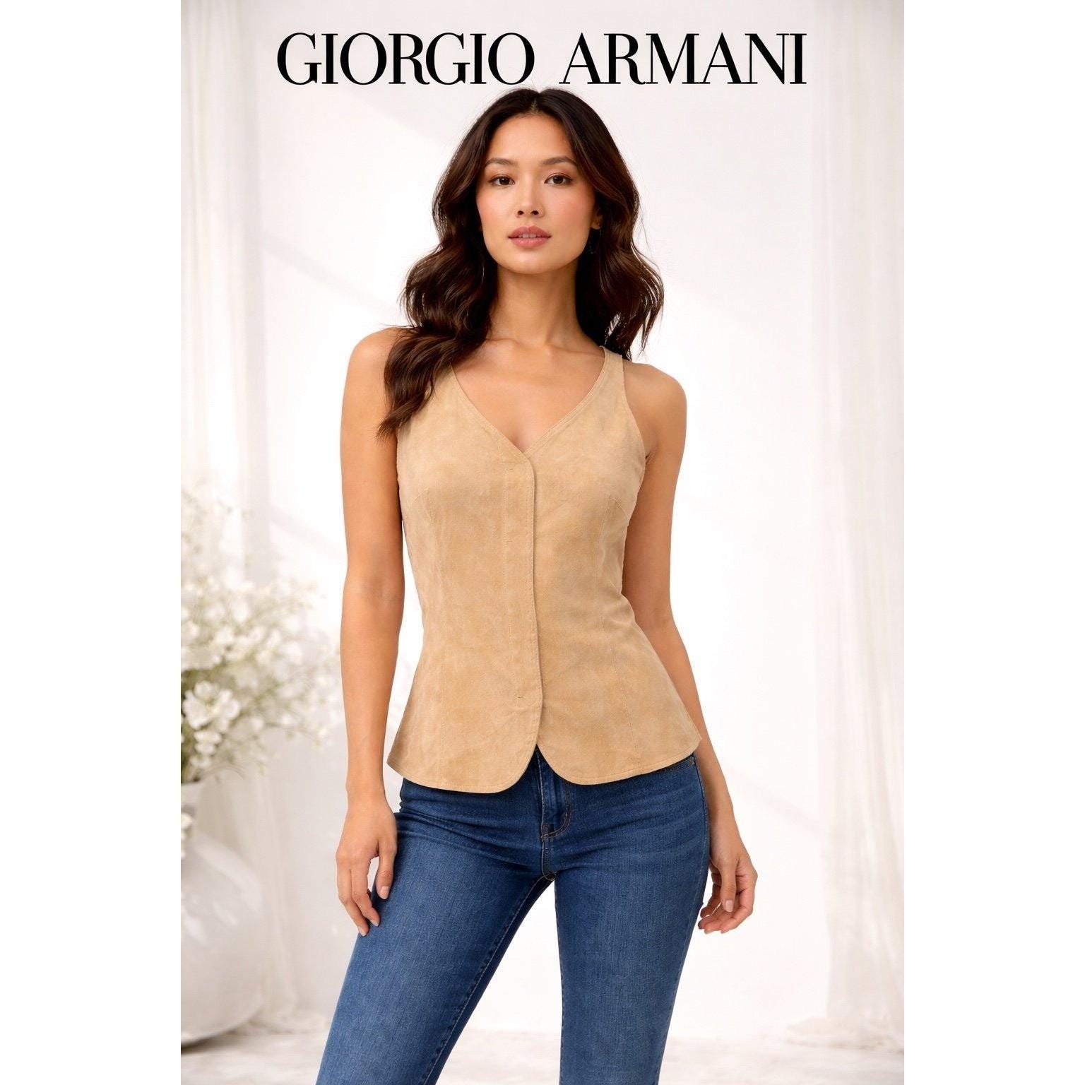 Giorgio Armani Vest - Etsy