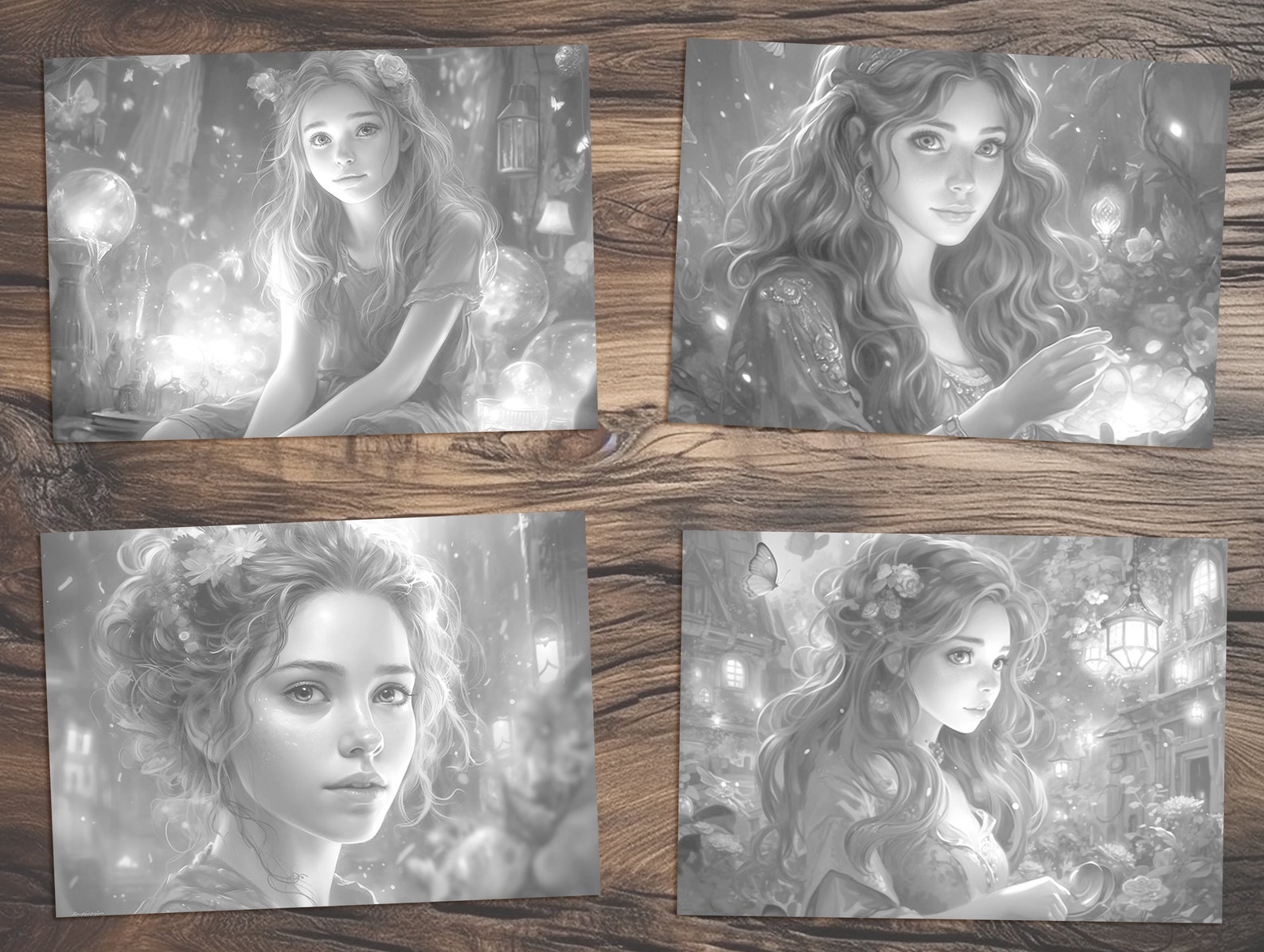 Fairy World_v3: Coloring Book Page Coloring Book for Adults - Etsy