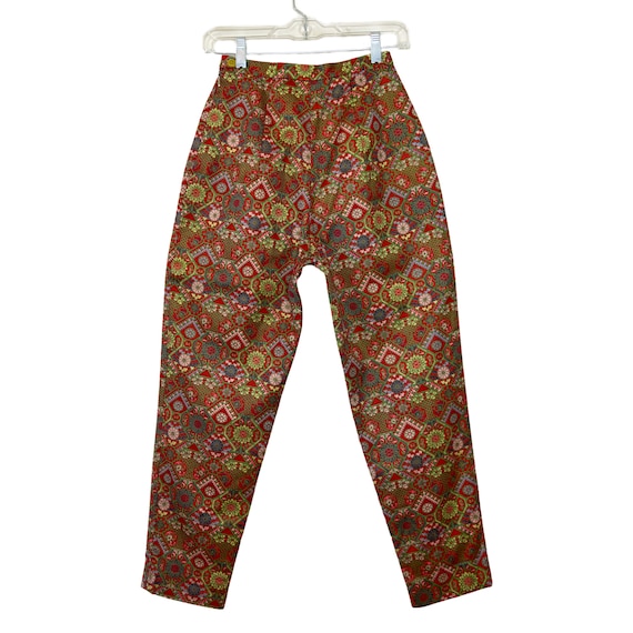 Vintage 1960's Cigarette Pants with Ornate Pattern - image 5