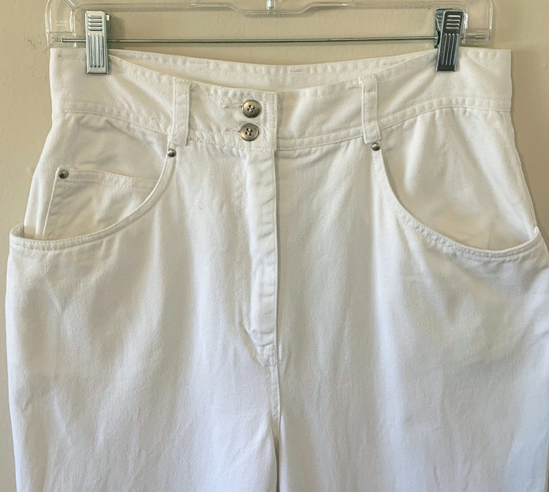 Vintage 1980/'s White Mom Jean