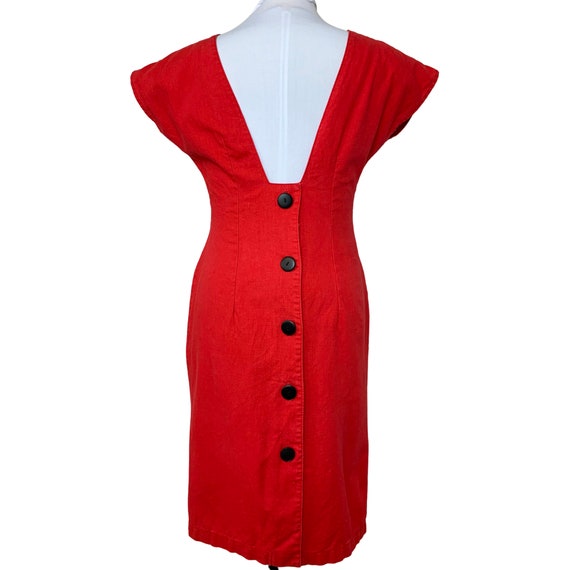 Vintage 1980's Red Summer Dress - image 7