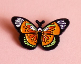 Butterfly enamel pin badge, spread your wings and fly!!