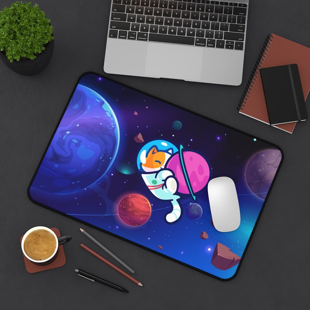 Computer Desk Mat Space Mouse Pad Cute Desk Pad Desk Mat Cute Desk Mat