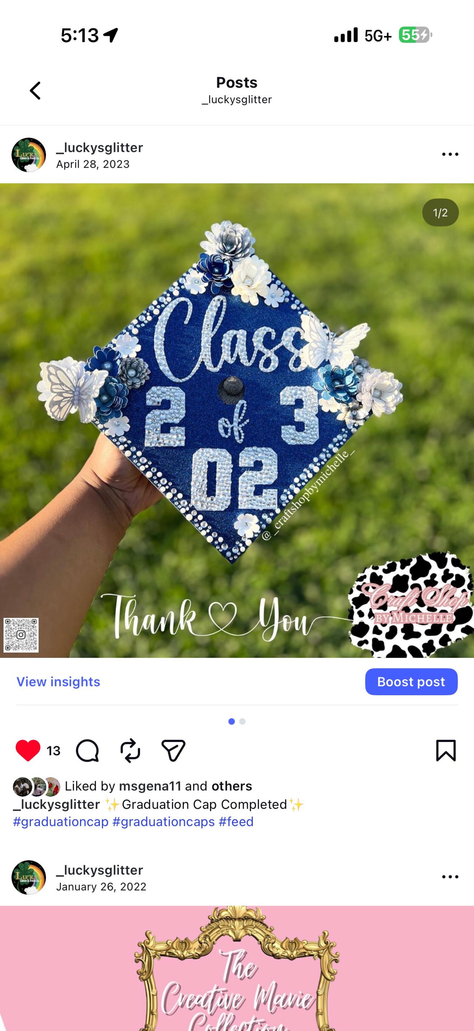 Custom Glitter Graduation Cap Topper | Personalized Bling Grad Cap ...