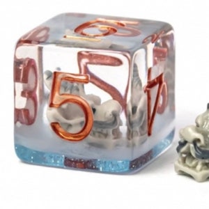 Dragonborn DnD Dice Set, custom dice 7 piece translucent set RPG DnD Dungeons and Dragons Canada pathfinder polyhedral d20 dnd spooky