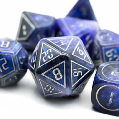 Cobalt Veins Dnd Dice Set D&D Dice Set Dungeons and Dragons Etsy Canada