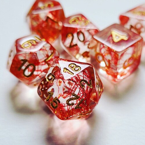 Twilight Sky D&D Polyhedral RPG Dice Set for Dungeons and Etsy Canada