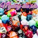 Mystery Blind Bag of D&D Dice 7 Piece Matching Polyhedral Sets for Dungeons and Dragons, Pathfinder, Tabletop RPGs. Canada dnd crit